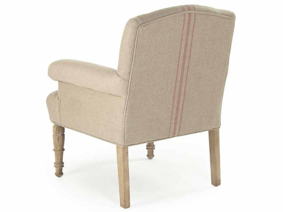 Zentique - Rana Khaki / Red Stripe Accent Chair - CFH132 E272 Red Stripe - GreatFurnitureDeal