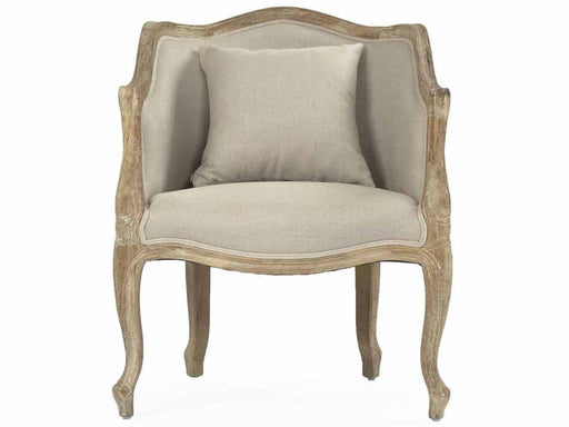 Zentique - Pierre Natural Linen Accent Chair - CFH170-1 E272 A003 - GreatFurnitureDeal