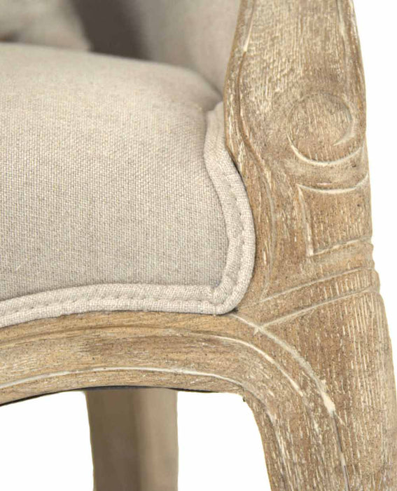 Zentique - Pierre Natural Linen Accent Chair - CFH170-1 E272 A003