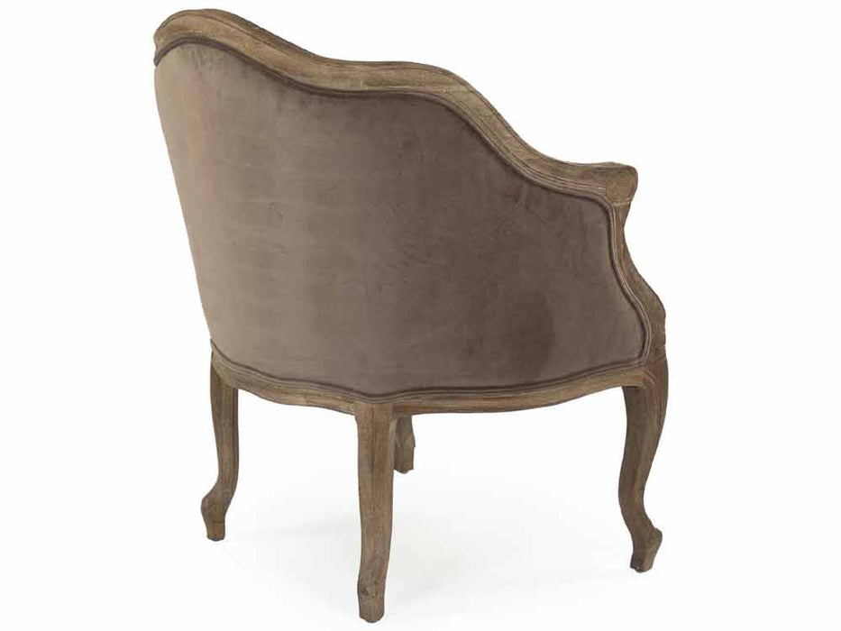 Zentique - Pierre Brown Velvet Accent Chair - CFH170-1 E272 V011