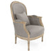 Zentique - Pascal Grey Linen Accent Chair - CFH185 E272 A048 - GreatFurnitureDeal