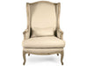 Zentique - Leon Natural Linen / Burlap Accent Chair - CFH186 E255 Jute A003 - GreatFurnitureDeal