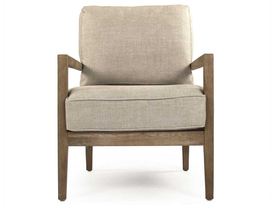 Zentique - Davin Cream Natural Linen Accent Chair - CFH408 E272 A015-A - GreatFurnitureDeal