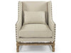 Zentique - Francois Natural Linen Accent Chair - CFH464-1 E272 A003 - GreatFurnitureDeal