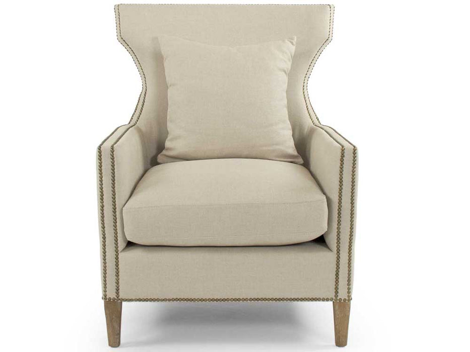 Zentique - Aldrich Natural Linen Accent Chair - CFH465 E272 A003 - GreatFurnitureDeal