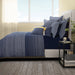 AICO Furniture - Crestwood 8 Piece King Duvet Set"Denim - BCS-KD08-CRSWD-DNM - GreatFurnitureDeal