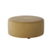 Southern Home Furnishings - Bella Harvest 39" Round Cocktail Ottoman in Gold - 140-C Bella Harvest - GreatFurnitureDeal