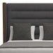 Nativa Interiors - Irenne Horizontal Channel Tufted Upholstered Medium King Charcoal Bed - BED-IRENNE-HC-MID-KN-PF-CHARCOAL - GreatFurnitureDeal
