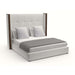 Nativa Interiors -  Irenne Button Tufted Upholstered Medium King Off White Bed - BED-IRENNE-BTN-MID-KN-PF-WHITE - GreatFurnitureDeal