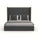 Nativa Interiors - Irenne Horizontal Channel Tufted Upholstered Medium King Charcoal Bed - BED-IRENNE-PL-MID-KN-PF-CHARCOAL - GreatFurnitureDeal