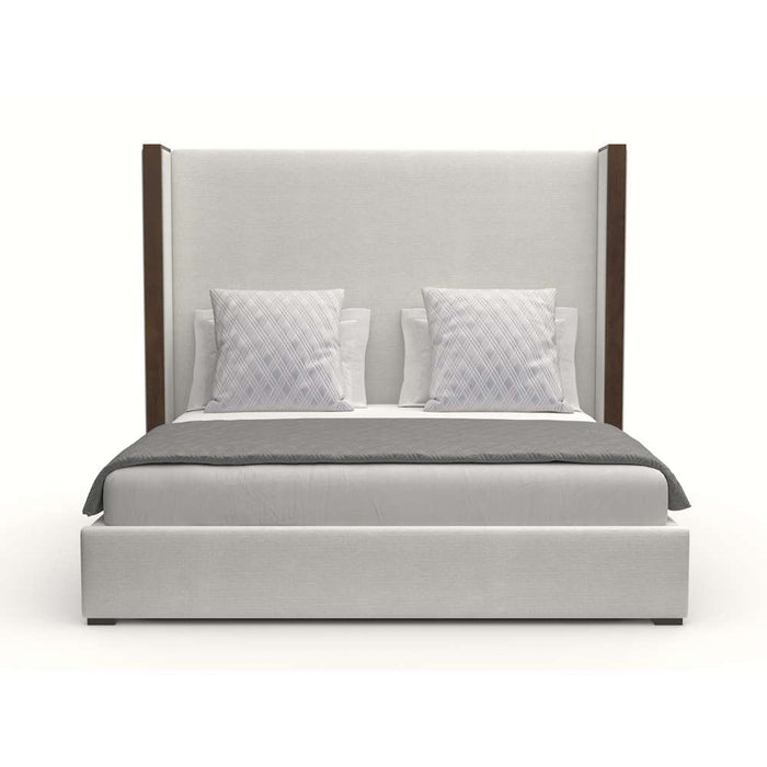 Nativa Interiors - Irenne Plain Upholstered Medium King Off White Bed - BED-IRENNE-PL-MID-KN-PF-WHITE - GreatFurnitureDeal