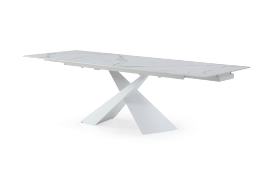 ESF Furniture - Extravaganza 9113 Dinning Table White w/ext - 9113DT - GreatFurnitureDeal