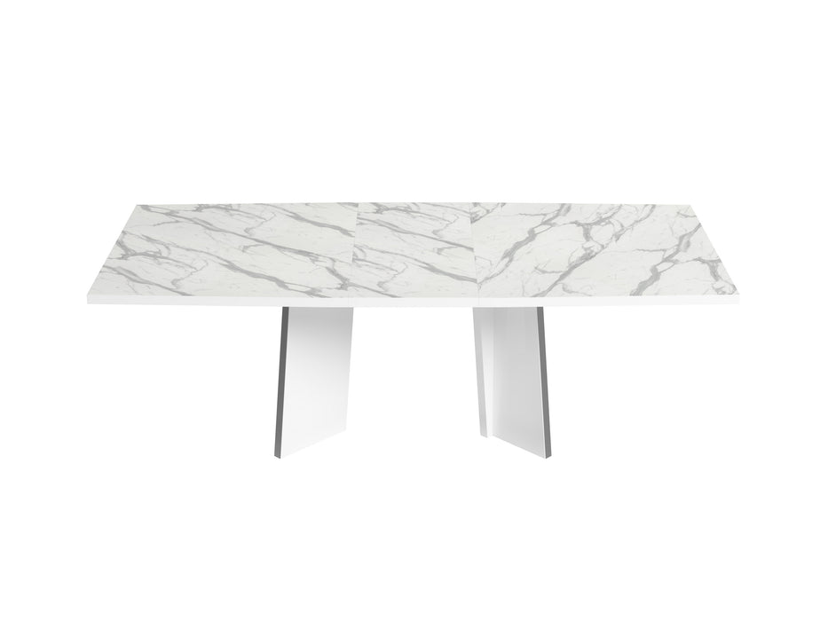 ESF Furniture - Carrara Dining Table With 18'' Extension - CARRARATABLE - GreatFurnitureDeal