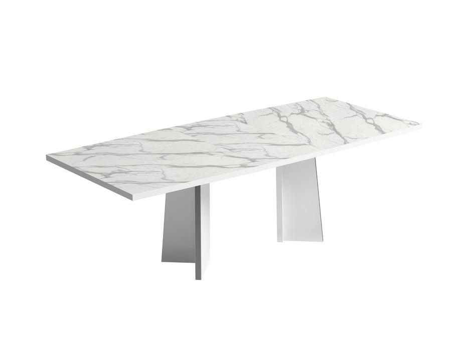 ESF Furniture - Carrara Dining Table With 18'' Extension - CARRARATABLE