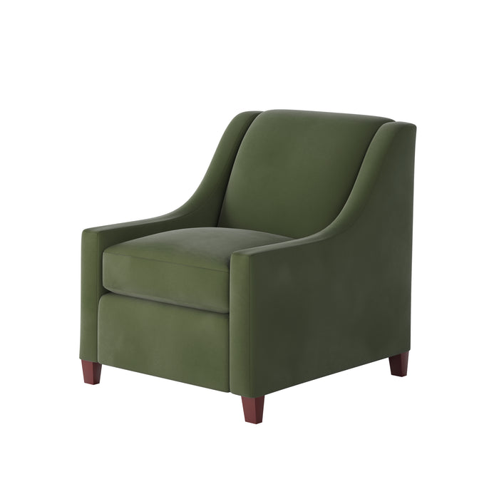 Southern Home Furnishings - Bella Forrest Accent Chair in Green - 552-C Bella Forrest