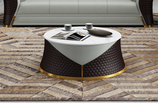 European Furniture - Vogue Coffee Table Grey & Chocolate - EF-27993-CT - GreatFurnitureDeal