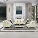 European Furniture - Mayfair Sofa Premium Off White Italian Leather - EF-90280-S - GreatFurnitureDeal