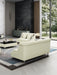 European Furniture - Mayfair 2 Piece Sofa Set Premium Off White Italian Leather - EF-90280-2SET - GreatFurnitureDeal