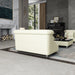 European Furniture - Mayfair Loveseat Premium Off White Italian Leather - EF-90280-L - GreatFurnitureDeal
