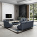 European Furniture - Mayfair 3 Piece Living Room Set Premium Gray Italian Leather - EF-90281-3SET - GreatFurnitureDeal