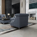 European Furniture - Mayfair Chair Premium Gray Italian Leather - EF-90281-C - GreatFurnitureDeal