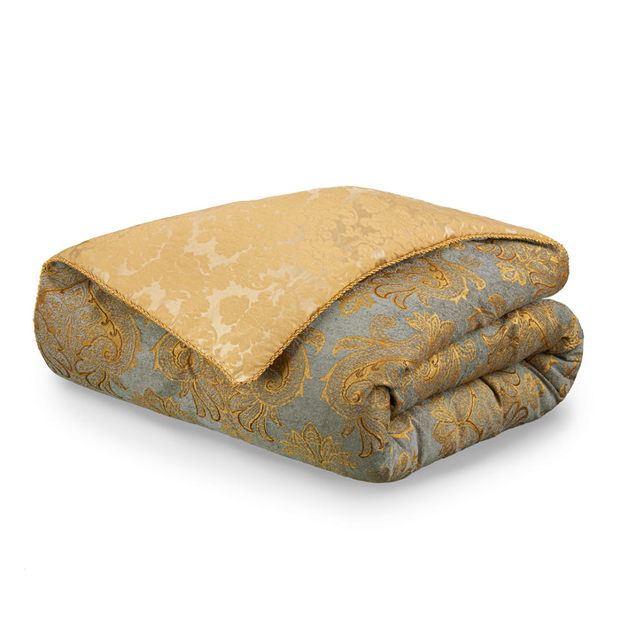 AICO Furniture - Elizabeth Queen Comforter Set (12 pc) - BCS-QS12-ELZBTH-AQA