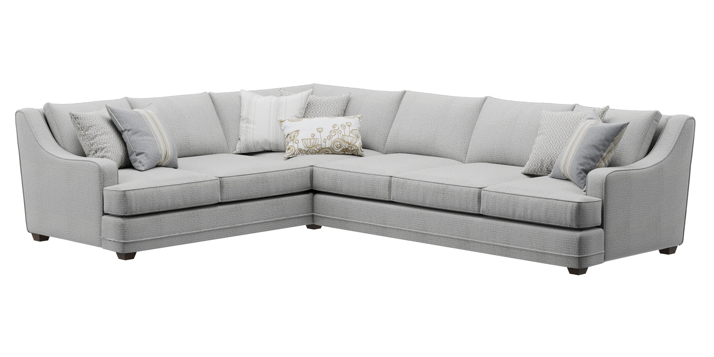 Southern Home Furnishings - Limelight Mineral Sectional in Grey - 7001-33L/31R Limelight - GreatFurnitureDeal