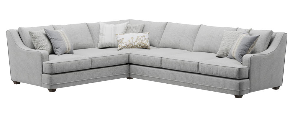 Southern Home Furnishings - Limelight Mineral Sectional in Grey - 7000-33L/31R Limelight Sectional - GreatFurnitureDeal