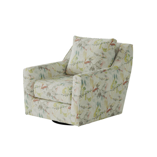 Southern Home Furnishings - Jasmine Lily Swivel Glider Chair in Multi - 67-02G-C Jasmine Lily - GreatFurnitureDeal