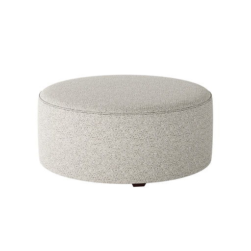 Southern Home Furnishings - Chit Chat Domino 39" Round Cocktail Ottoman in Multi - 140-C Chit Chat Domino - GreatFurnitureDeal