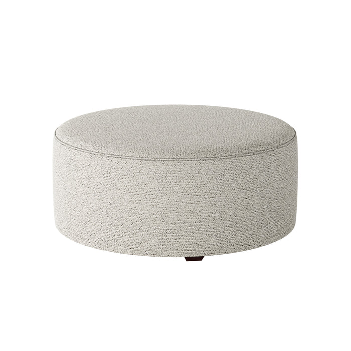 Southern Home Furnishings - Chit Chat Domino 39" Round Cocktail Ottoman in Multi - 140-C Chit Chat Domino-MTO - GreatFurnitureDeal