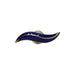 Worlds Away - Fabio Resin Horn Shape Handle With Brass Detail In Blue - FABIO HBL - GreatFurnitureDeal