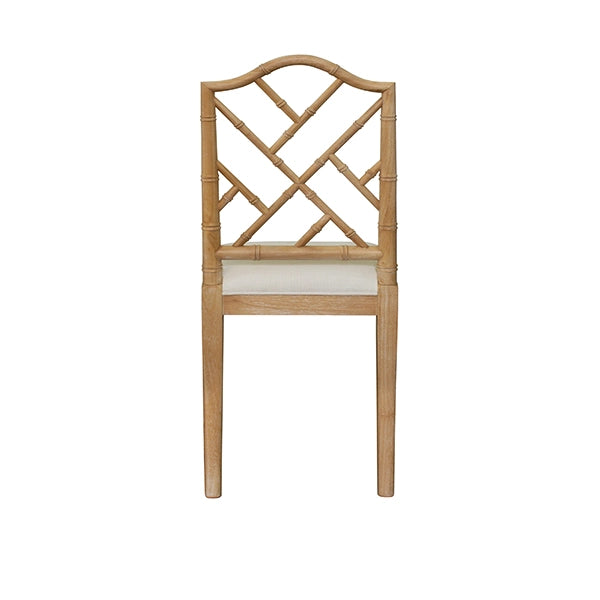 Worlds Away - Fairfield Bamboo Dining Chair In Cerused Oak - FAIRFIELD CO