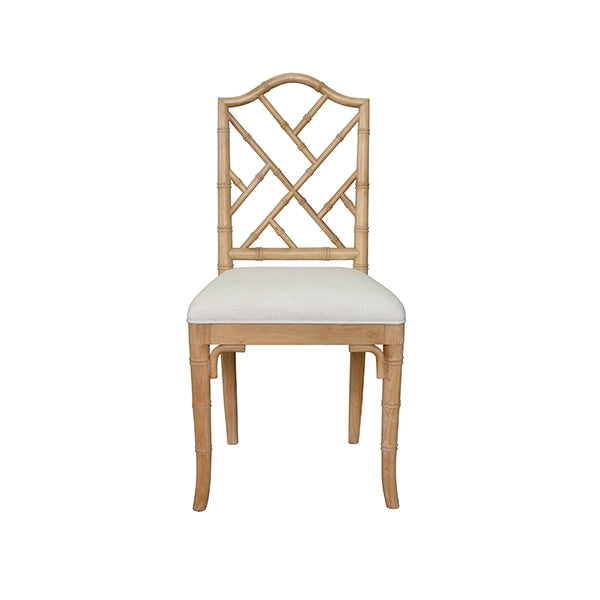 Worlds Away - Fairfield Bamboo Dining Chair In Cerused Oak - FAIRFIELD CO - GreatFurnitureDeal