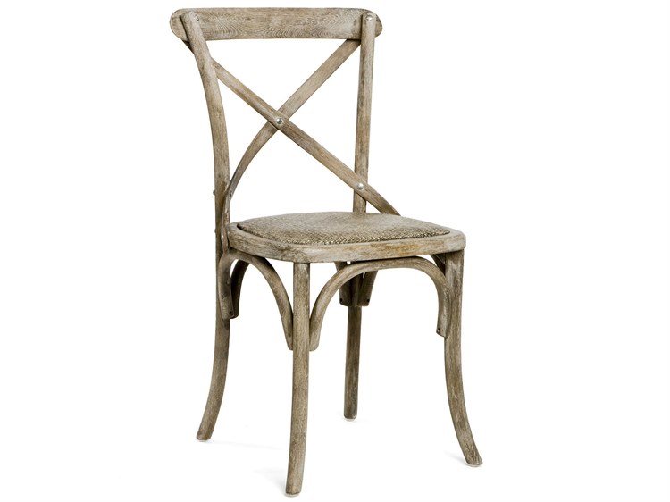 Zentique - Parisienne Limed Grey Oak Side Dining Chair - SET OF 2 - FC035 E272 - GreatFurnitureDeal