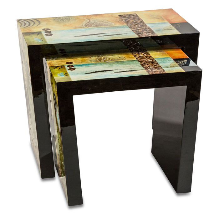AICO Furniture - Illusions Nesting Tables, 3pc - FS-ILUSN-039