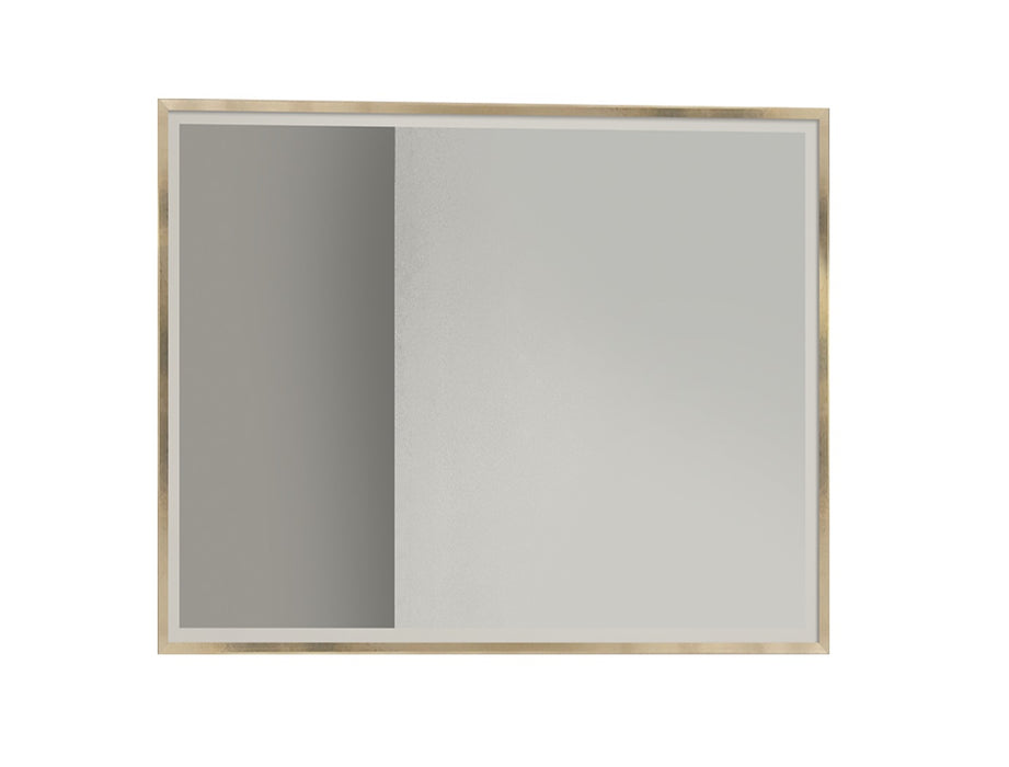 J&M Furniture - Fiocco Dresser with Mirror in White and gold - 17454-DM
