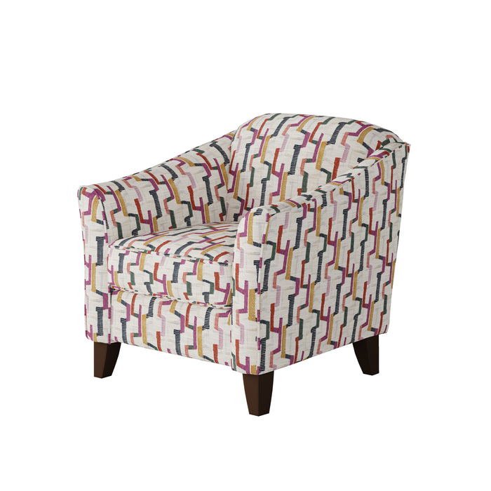 Southern Home Furnishings - Fiddlesticks Confetti Accent Chair in Multi - 452-C Fiddlesticks Confetti - GreatFurnitureDeal