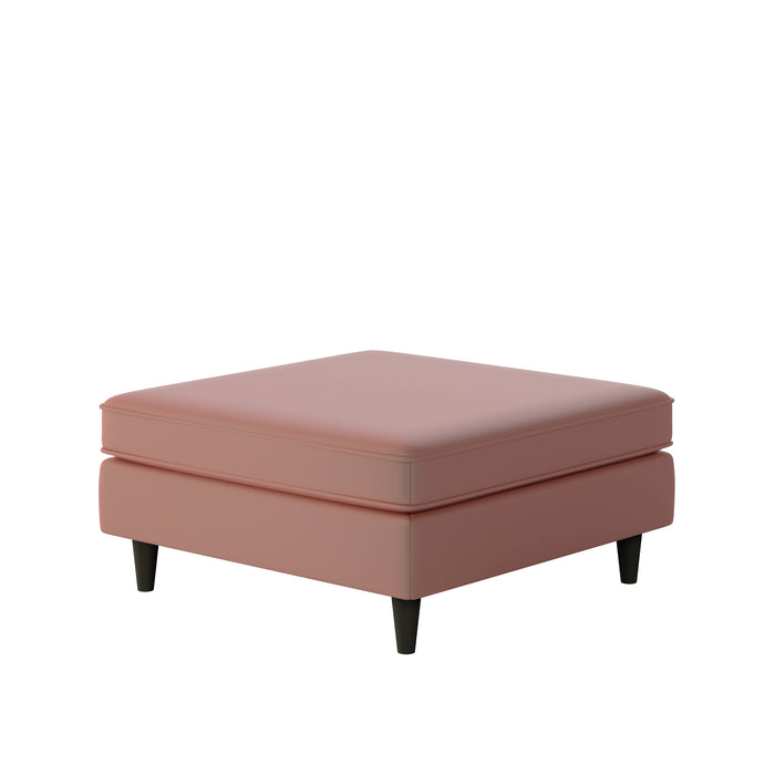 Southern Home Furnishings - Geordia Clay 38" Square Cocktail Ottoman - 170-C Geordia Clay - GreatFurnitureDeal
