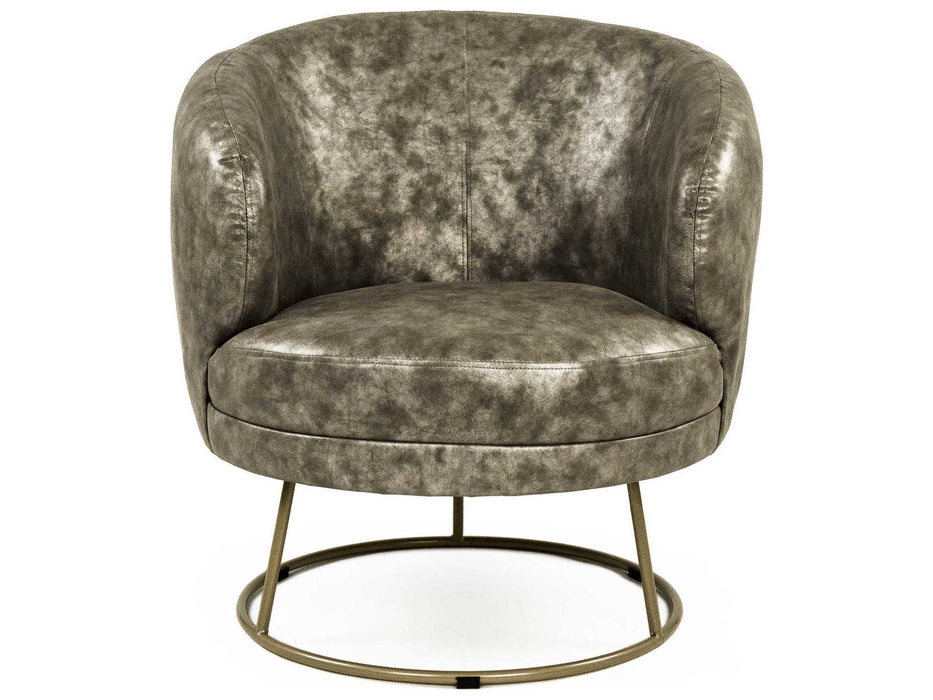 Zentique - Distressed Grey Accent Chair - GH002-PU - GreatFurnitureDeal