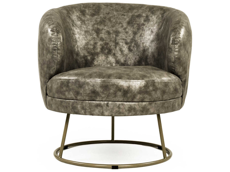 Zentique - Distressed Grey Accent Chair - GH002-PU - GreatFurnitureDeal
