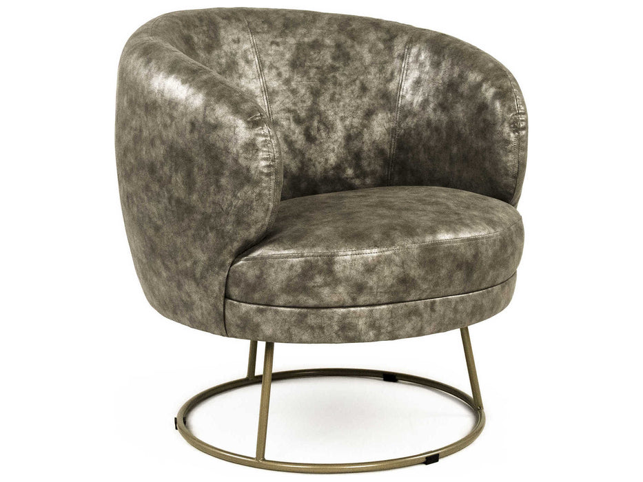 Zentique - Distressed Grey Accent Chair - GH002-PU
