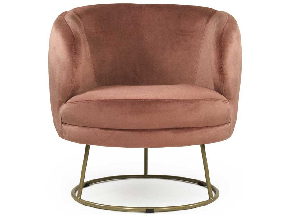 Zentique - Mauve Rose Velvet Accent Chair - GH002-VP