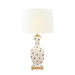 Worlds Away - Gina Handpainted Tole Table Lamp In Brown Leopard Pattern - GINA LEOP BR - GreatFurnitureDeal