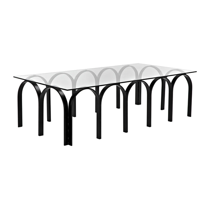 NOIR Furniture - Arcus Coffee Table in Matte Black - GTAB1115MTB