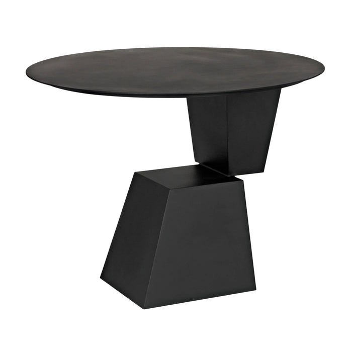 NOIR Furniture - Round Pieta Table in Matte Black - GTAB571MTB - GreatFurnitureDeal