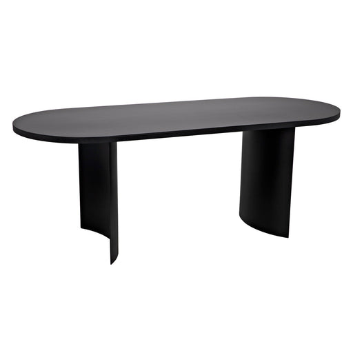 Noir Furniture - Concave Table - GTAB587MTB - GreatFurnitureDeal