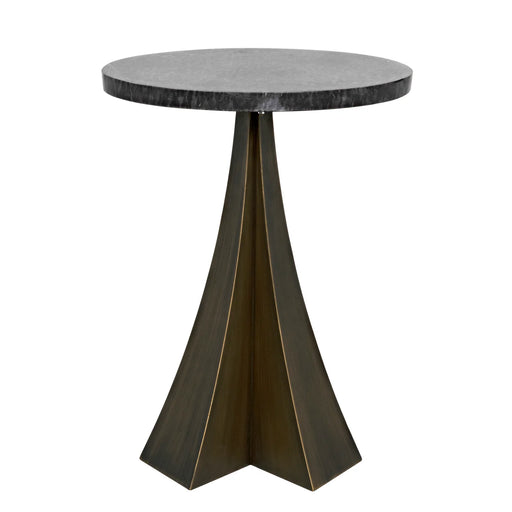 NOIR Furniture - Hortensia Side Table in Aged Brass - GTAB954AB - GreatFurnitureDeal