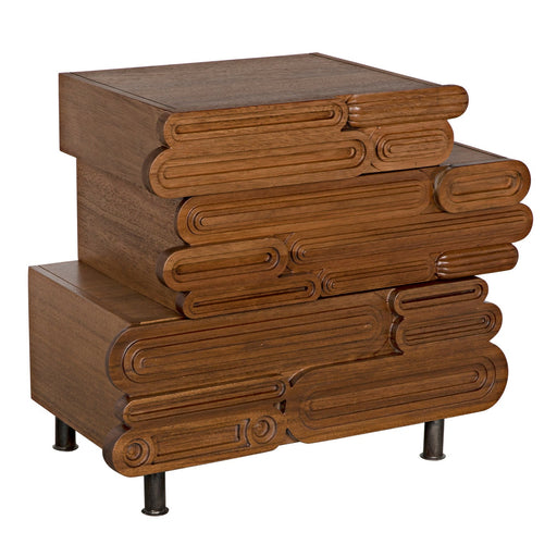Noir Furniture - Harald Side Table, DW - GTAB975DW - GreatFurnitureDeal