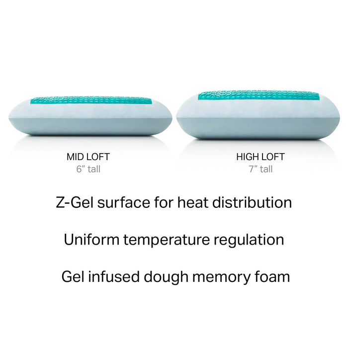 Malouf - Z Z-Gel Infused Dough with Z-Gel Packet Pillow, Queen High Loft Plush - ZZQQHPGL